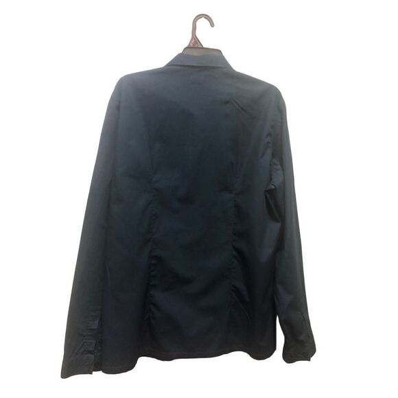 Iceberg Jean Mens Dark Navy Blue Long Sleeve Button Up Collared Shirt Size XL - Picture 2 of 9